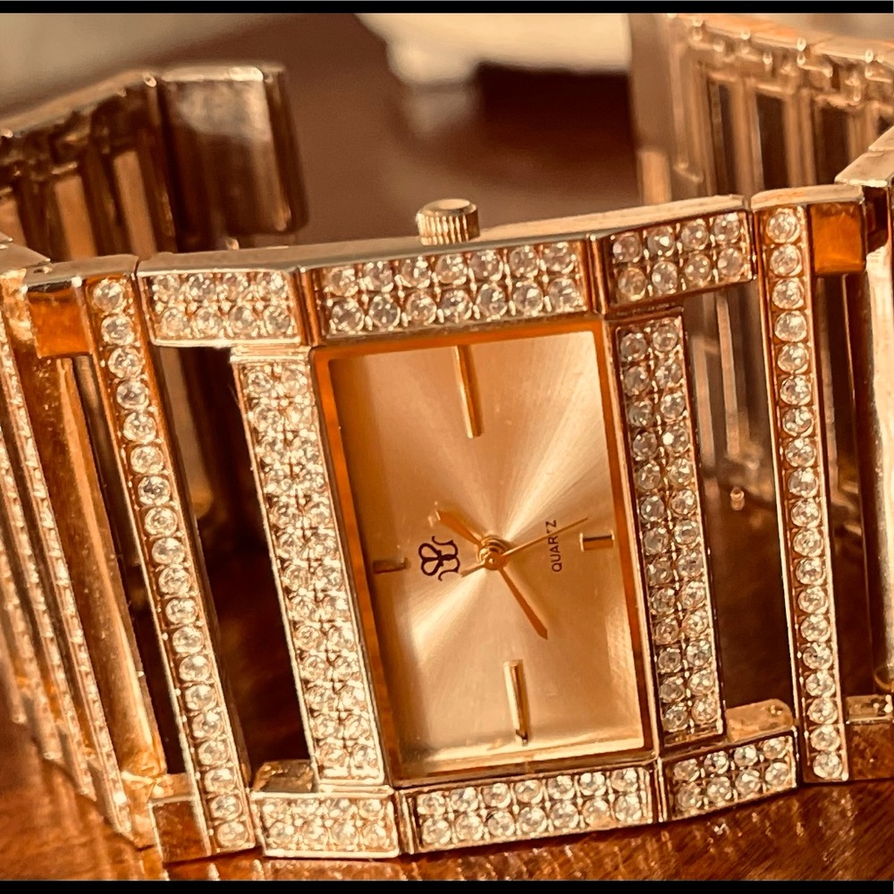 Vintage Victoria Wieck Gold Watch Bracelet